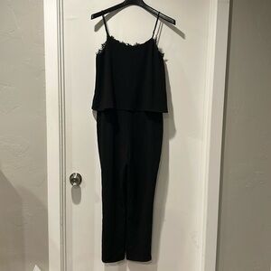 Charles Henry spaghetti strap jumpsuit
